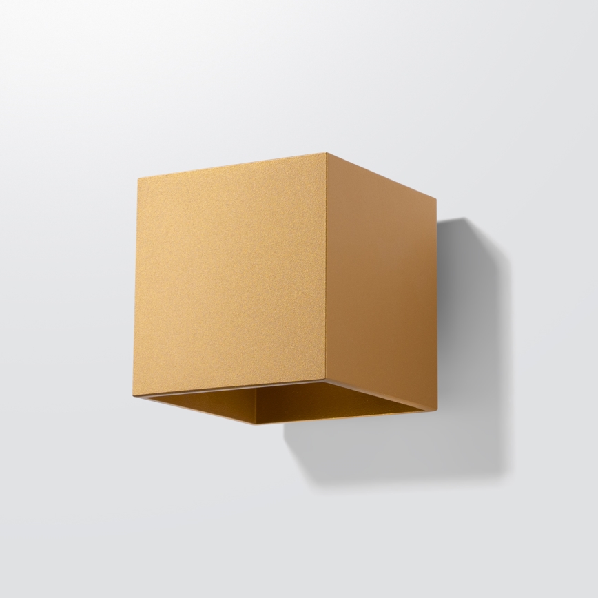 Seinäkohdevalo QUAD 1xG9/8W/230V kulta