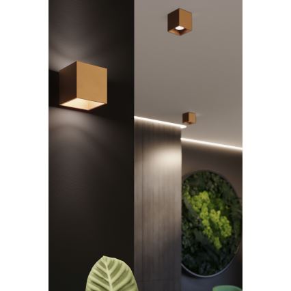 Seinäkohdevalo QUAD 1xG9/8W/230V kulta