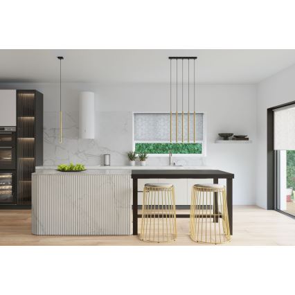 Kattokruunu johdossa PASTELO 3xG9/8W/230V kulta