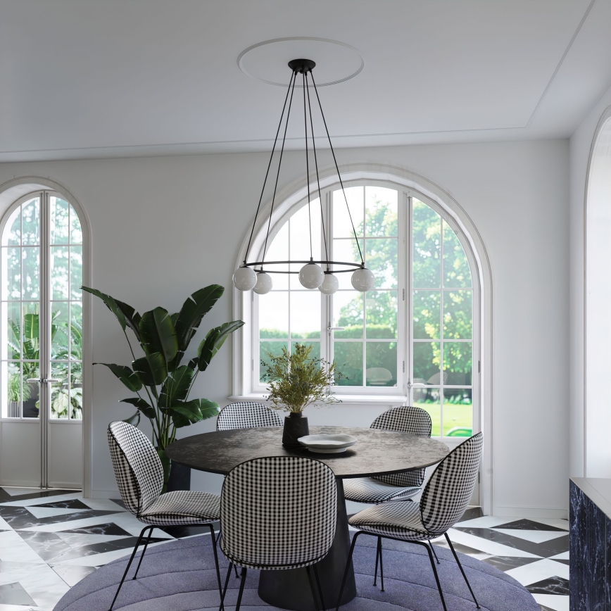 Kattokruunu johdossa YOLI 3xG9/8W/230V musta