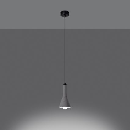 Kattokruunu johdossa REA 1xE14/12W/230V betoni