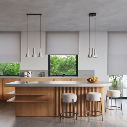 Kattokruunu johdossa REA 3xE14/12W/230V betoni