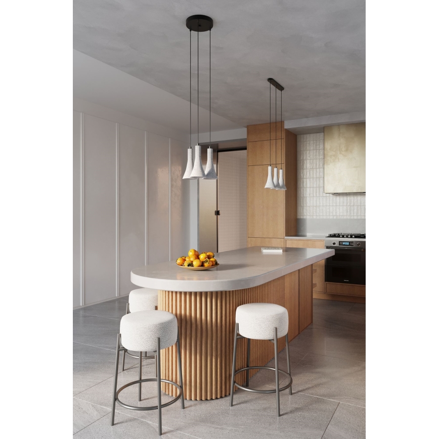 Kattokruunu johdossa REA 3xE14/12W/230V betoni