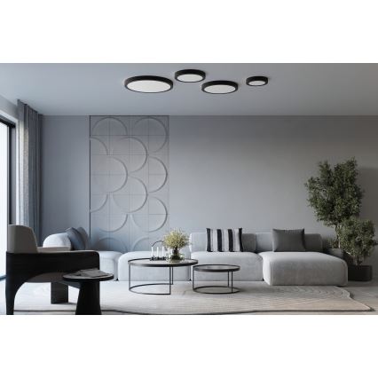 LED-kattovalaisin ONYX LED/32W/230V halkaisija 40 cm musta