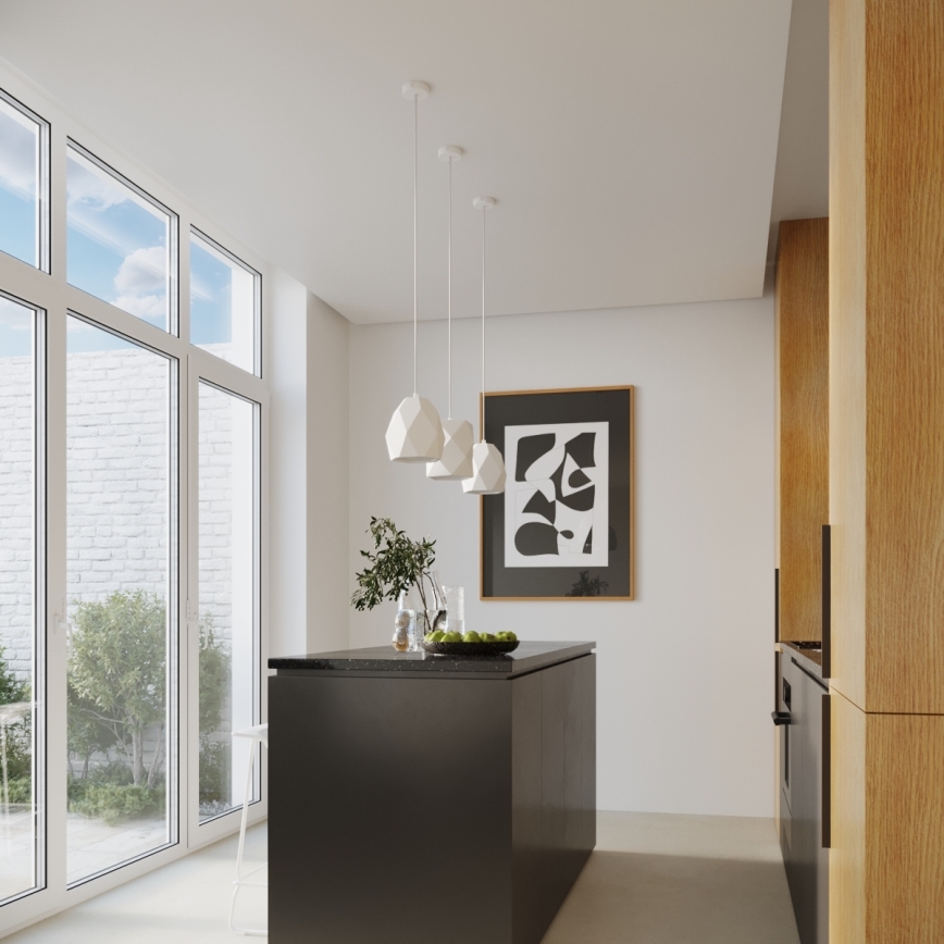 Kattokruunu johdossa GOBI 1xE27/15W/230V keramiikka