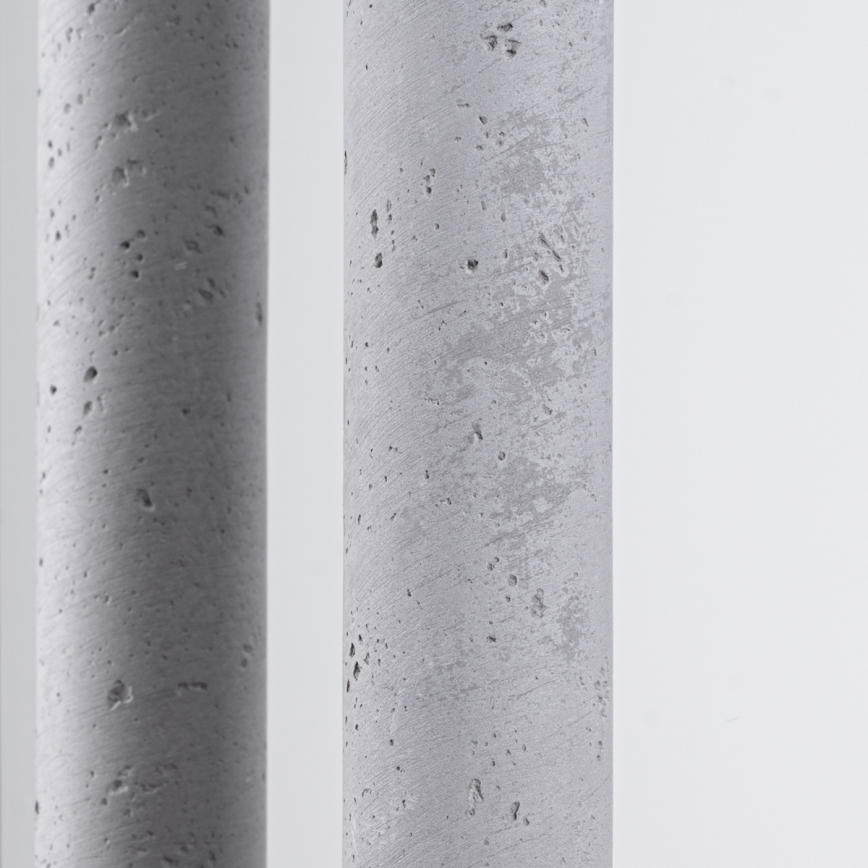 Kattokruunu johdossa PASTELO 5xG9/8W/230V betoni