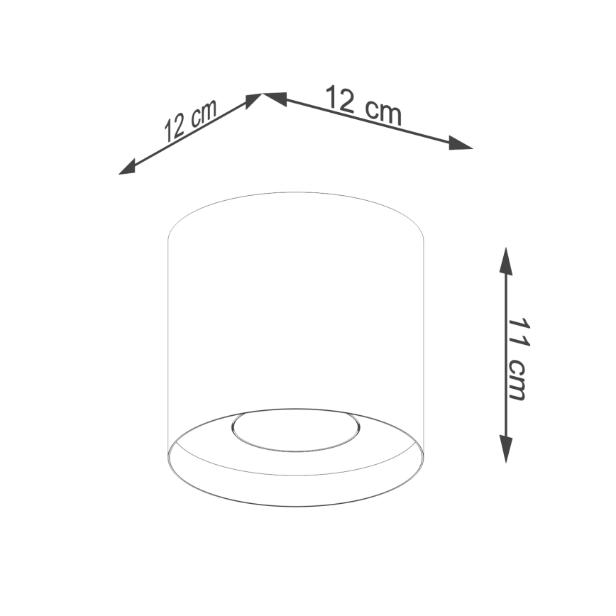 Kohdevalo MIKA 1xGU10/10W/230V musta