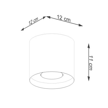 Kohdevalo MIKA 1xGU10/10W/230V kulta