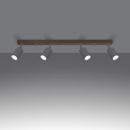 Kohdevalo VERDO 4xGU10/10W/230V valkoinen/pyökki