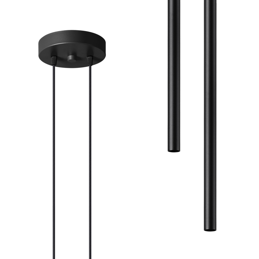 Kattokruunu johdossa PASTELO 2xG9/8W/230V musta