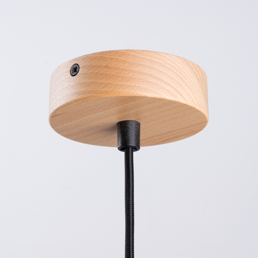Kattokruunu johdossa FANO 1xE27/15W/230V halkaisija 34 cm musta