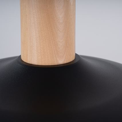 Kattokruunu johdossa INDY 1xE27/15W/230V halkaisija 38 cm musta