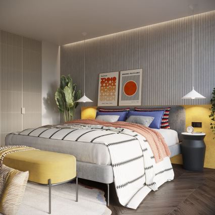 Kattokruunu johdossa ZUMA 1xE27/15W/230V halkaisija 30 cm valkoinen