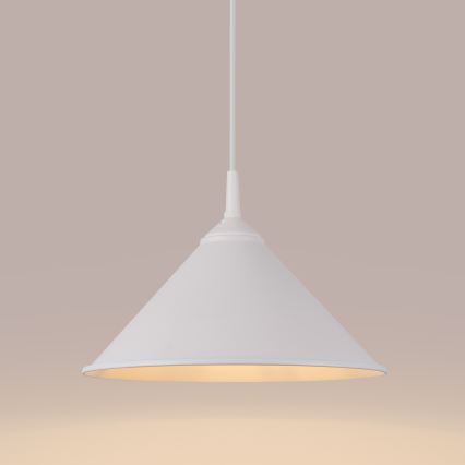 Kattokruunu johdossa ZUMA 1xE27/15W/230V halkaisija 30 cm valkoinen