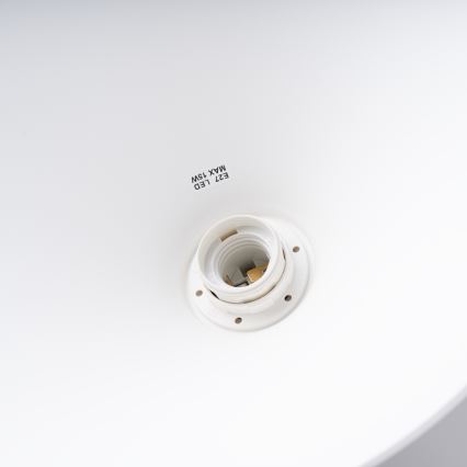 Kattokruunu johdossa ZUMA 1xE27/15W/230V halkaisija 30 cm valkoinen