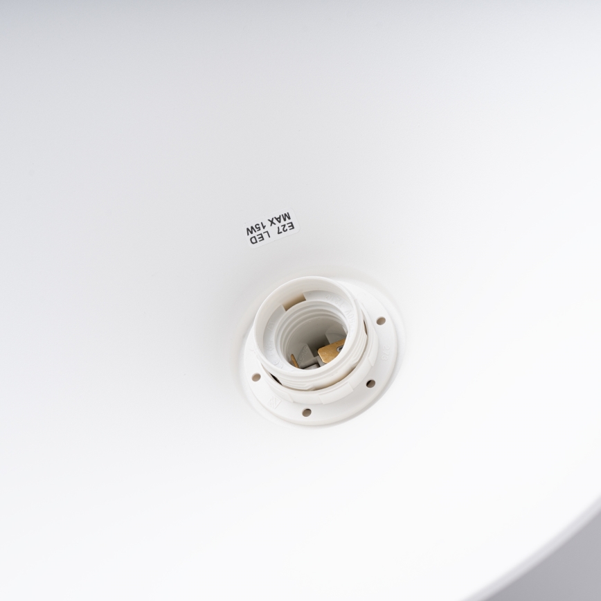 Kattokruunu johdossa ZUMA 1xE27/15W/230V halkaisija 30 cm valkoinen