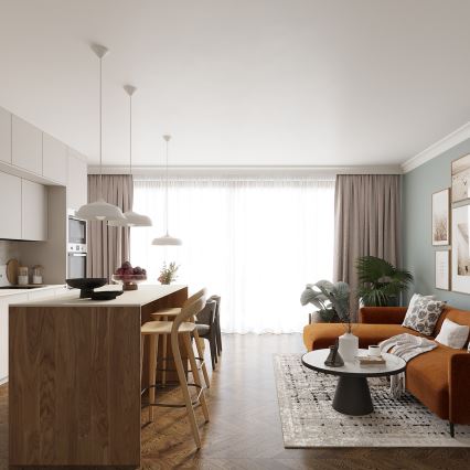 Kattokruunu johdossa FRIKA 1xE27/15W/230V halkaisija 34 cm valkoinen