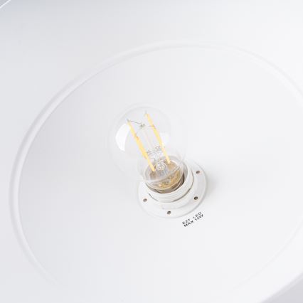 Kattokruunu johdossa FRIKA 1xE27/15W/230V halkaisija 34 cm valkoinen