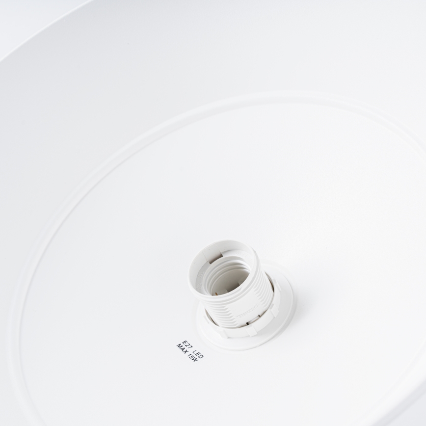 Kattokruunu johdossa FRIKA 1xE27/15W/230V halkaisija 34 cm valkoinen