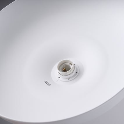 Kattokruunu johdossa GINA 1xE27/15W/230V halkaisija 38 cm valkoinen