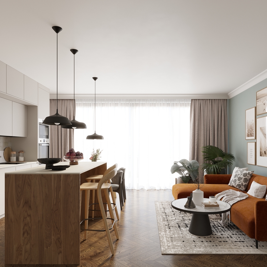 Kattokruunu johdossa GINA 1xE27/15W/230V halkaisija 38 cm musta