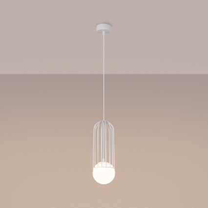 Kattokruunu johdossa BRINA 1xG9/8W/230V valkoinen