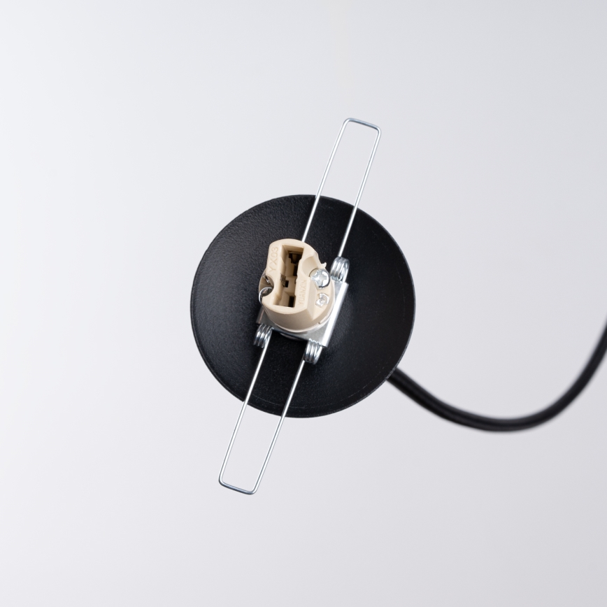 Kattokruunu johdossa BRINA 1xG9/8W/230V musta