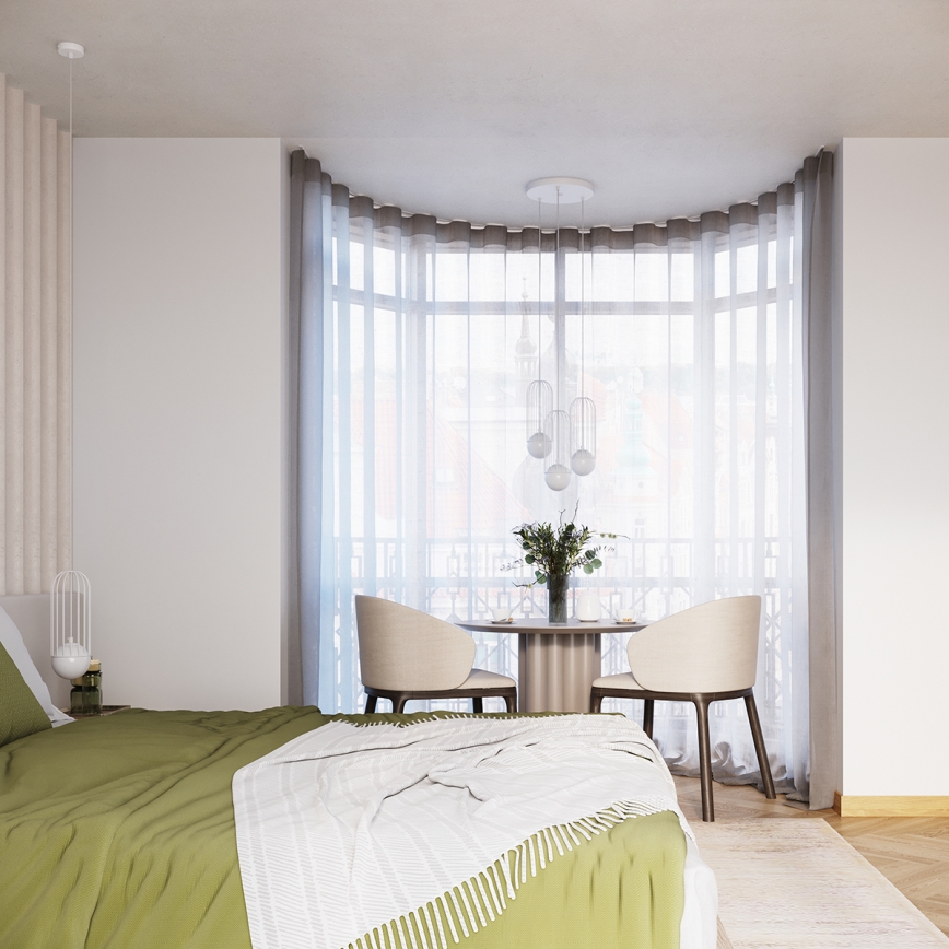 Kattokruunu johdossa BRINA 3xG9/8W/230V valkoinen