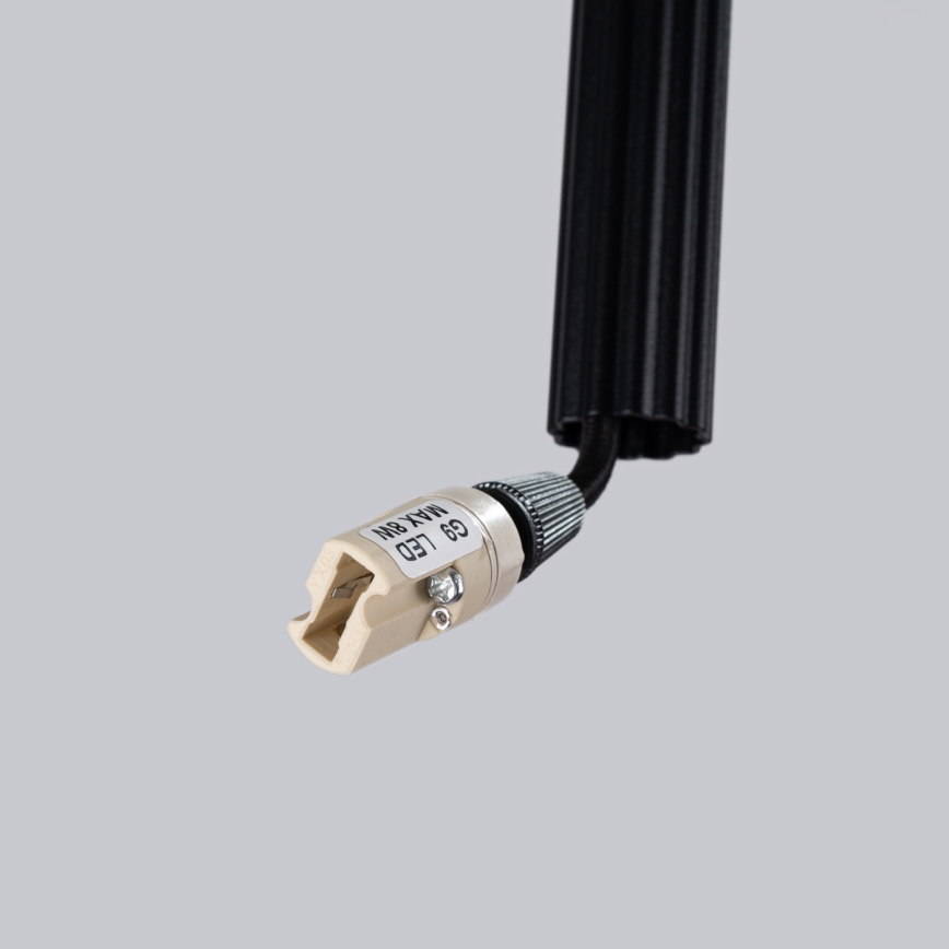 Kattokruunu johdossa ARCHE 3xG9/8W/230V musta