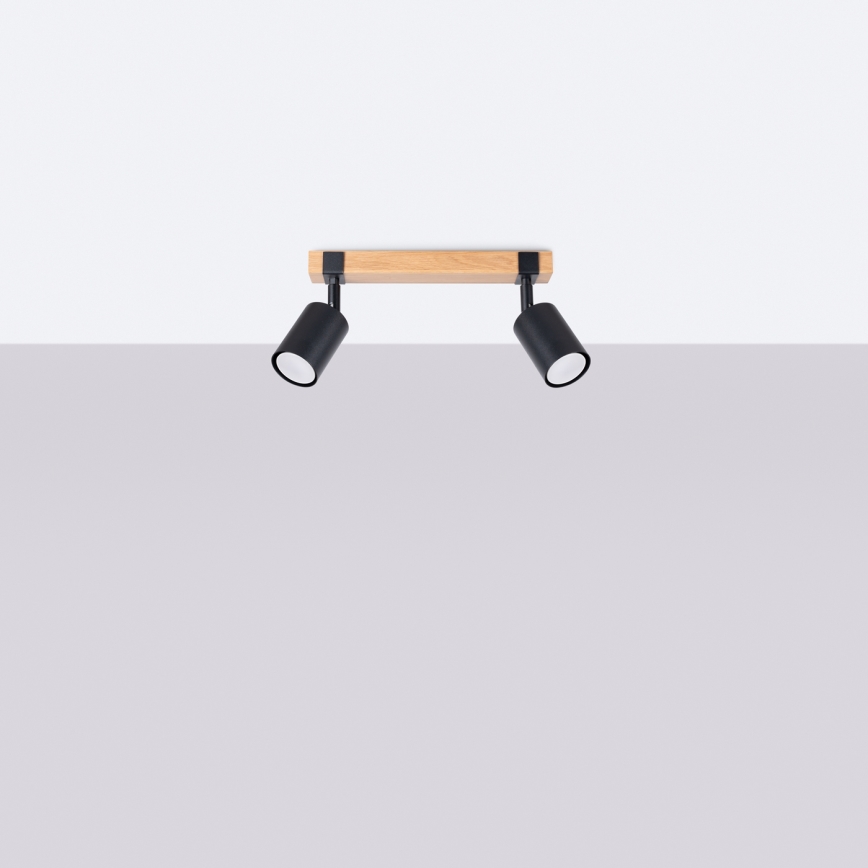 Kohdevalo FAGER 2xGU10/10W/230V musta