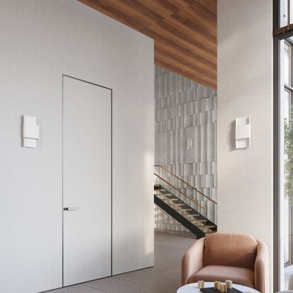 Seinävalaisin DURLIN 2xG9/8W/230V valkoinen