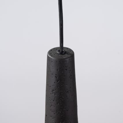 Kattokruunu johdossa ELECTRA 1xGU10/10W/230V betoni/musta