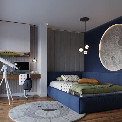 Kattokruunu johdossa HYPERION 1xG9/8W/230V musta