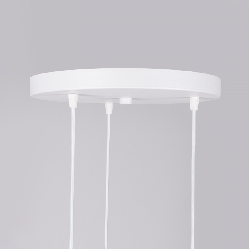 Kattokruunu johdossa NICUS 3xE27/15W/230V valkoinen