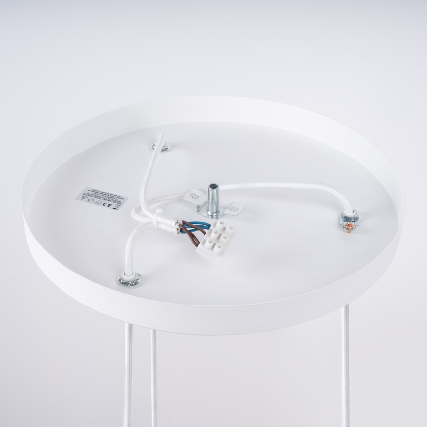 Kattokruunu johdossa NICUS 3xE27/15W/230V valkoinen