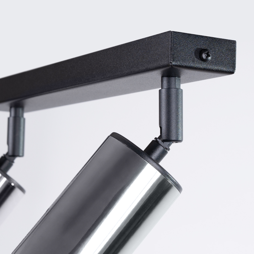 Kohdevalo WINX 2xGU10/10W/230V musta/kiiltävä kromi