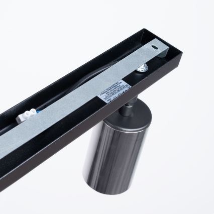 Kohdevalo WINX 2xGU10/10W/230V musta/kiiltävä kromi