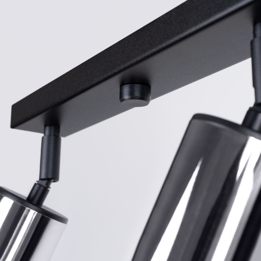 Kohdevalo WINX 4xGU10/10W/230V musta/kiiltävä kromi