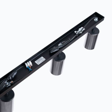 Kohdevalo WINX 4xGU10/10W/230V musta/kiiltävä kromi