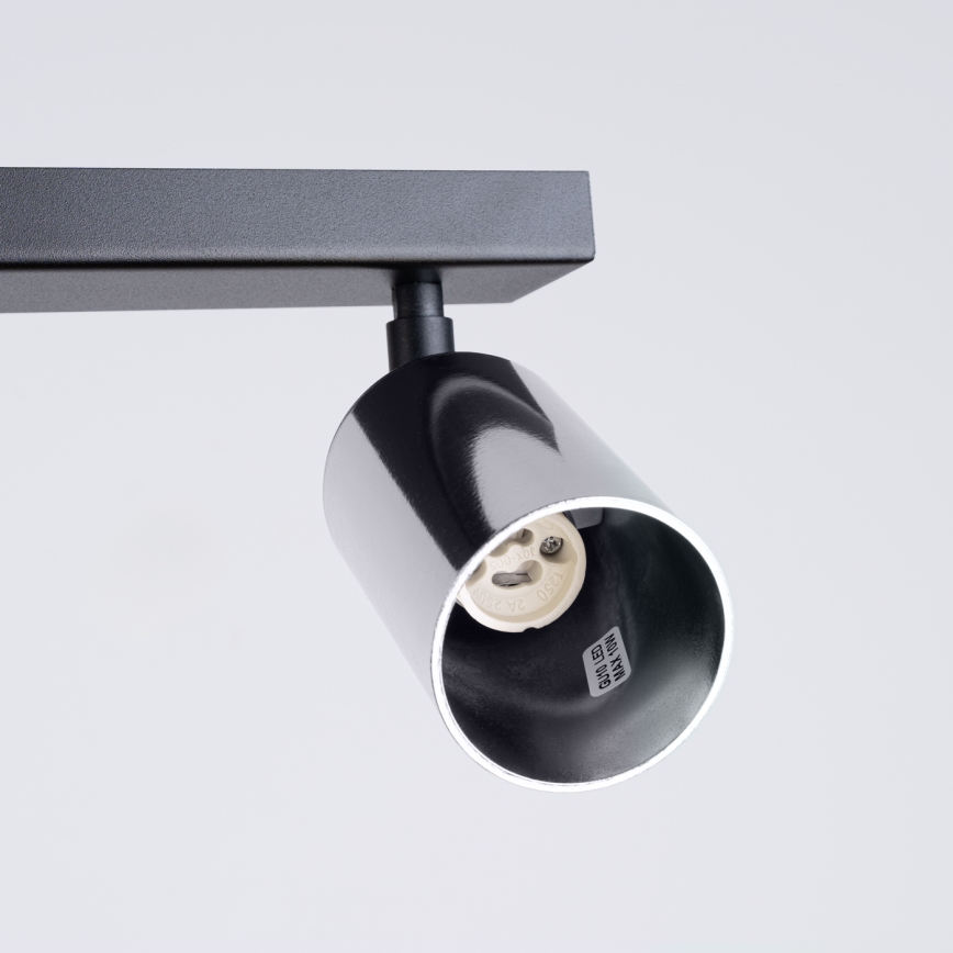 Kohdevalo WINX 6xGU10/10W/230V musta/kiiltävä kromi