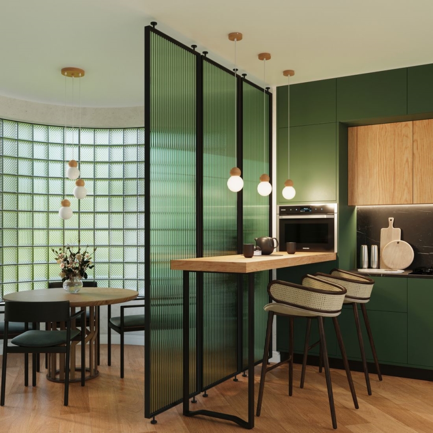 Kattokruunu johdossa PEKKA 3xG9/8W/230V valkoinen