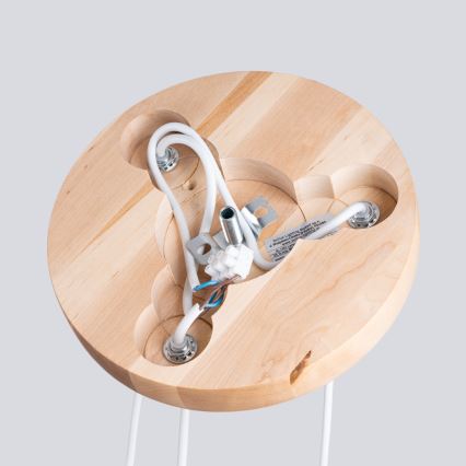 Kattokruunu johdossa PEKKA 3xG9/8W/230V valkoinen