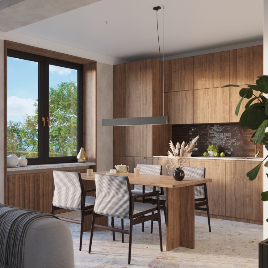 LED-kattokruunu johdossa SPARK 1xG13/8,5W/230V musta