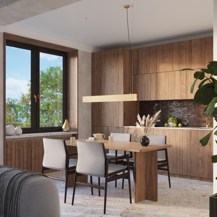 LED-kattokruunu johdossa SPARK 1xG13/8,5W/230V kulta