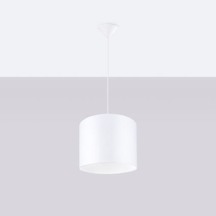Kattokruunu johdossa NOVA 1xE27/15W/230V halkaisija 30 cm valkoinen