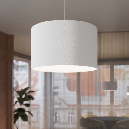 Kattokruunu johdossa NOVA 1xE27/15W/230V halkaisija 40 cm valkoinen