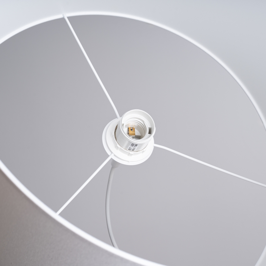 Kattokruunu johdossa NOVA 1xE27/15W/230V halkaisija 40 cm valkoinen