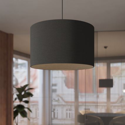 Kattokruunu johdossa NOVA 1xE27/15W/230V halkaisija 40 cm musta
