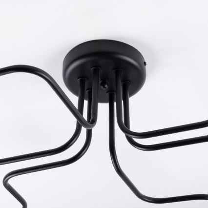 Kiinteä kattokruunu VECTOR 6xE27/15W/230V musta