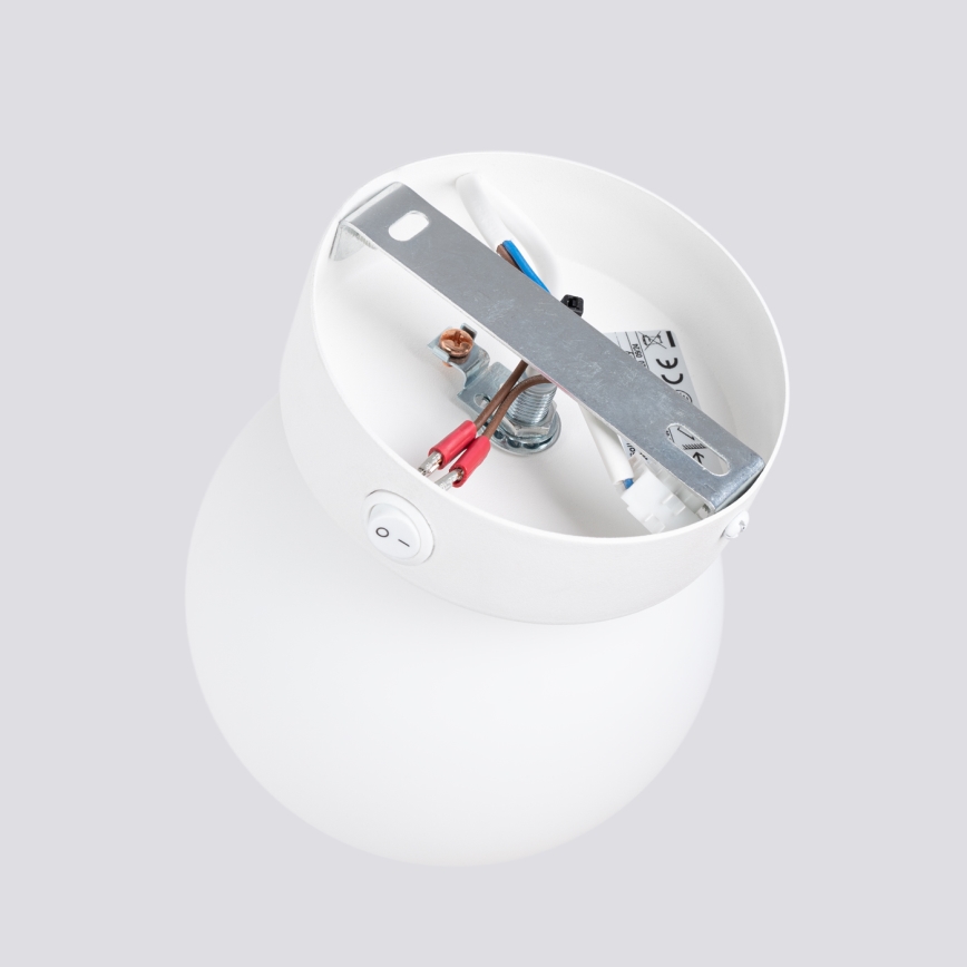 Seinävalaisin YOLI 1xG9/8W/230V valkoinen